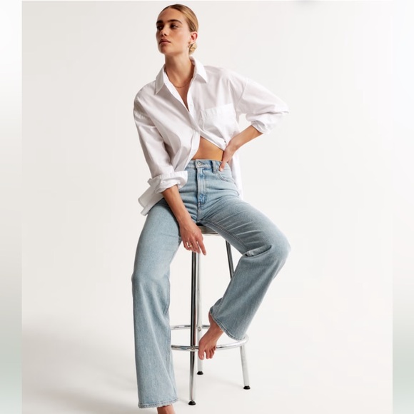 Abercrombie and fitch High Rise 90s Relaxed Jean size 27 - Picture 1 of 14
